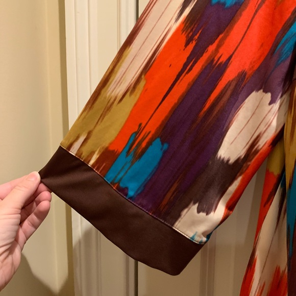 Women's Dress 1x Knee length bright colors Fall - Picture 5 of 8